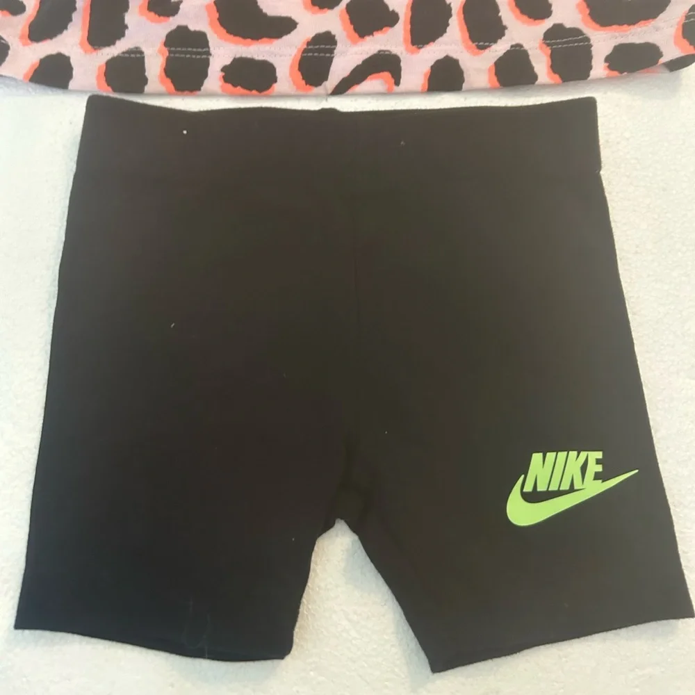 Nike leopard print top bottom set t shirt leggings matching set - Picture 7 of 7